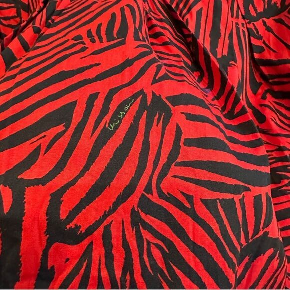 NWT Missoni | 46 / 10 | zebra Red and Black A-Line Skirt branded missoni skirt - Picture 7 of 11